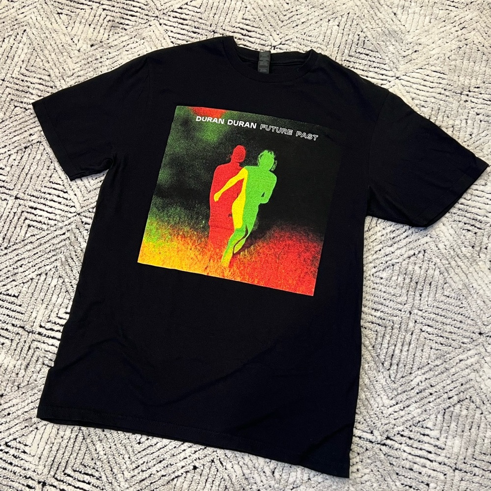 Duran Duran Future Past Black T-Shirt with Colorful Graphic